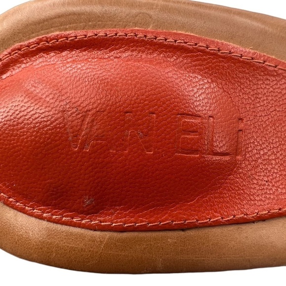 VANELI Brown Pointed Toe Slip On Bow Pump Heels Size 9 Women’s - Picture 2 of 9